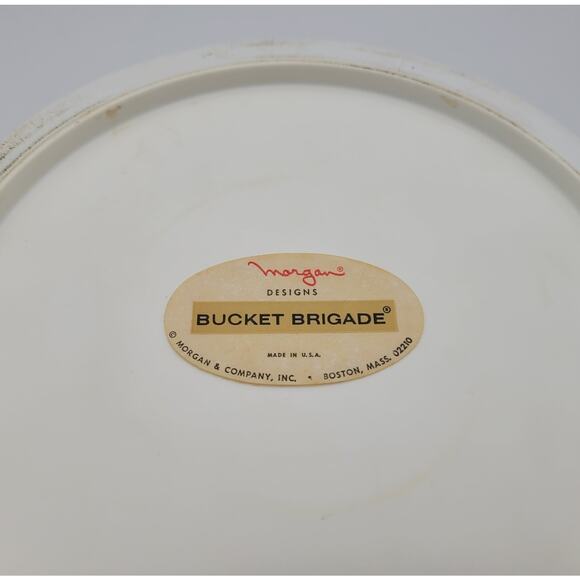 Vintage Morgan 9" Vinyl Bucket Brigade 19th Golf Hole Ice Bucket w/ Handle USA - Picture 14 of 16
